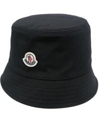 Moncler - Cotton Blend Bucket Hat - Lyst