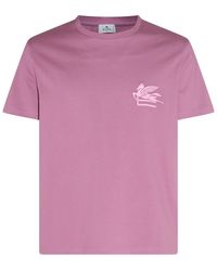 Etro - T-shirts And Polos Pink - Lyst