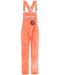 Acne Studios - Cotton Overalls With Studs - Lyst