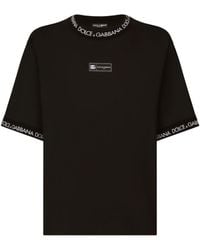 Dolce & Gabbana - Logo Cotton T-Shirt - Lyst