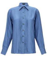 Tom Ford - Pleated Plastron Shirt - Lyst