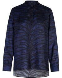 Stella McCartney - Tiger Print And Silk Shirt - Lyst