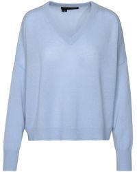 360cashmere - 'camille' Light Blue Cashmere Sweater - Lyst