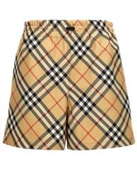 Burberry - Check Bermuda Shorts - Lyst
