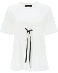 Simone Rocha - A Line T Shirt With Bow Detail - Lyst