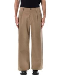 Our Legacy - Bridge Chino Wide Leg Cotton Trousers - Lyst