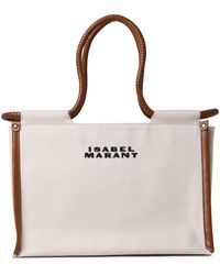 Isabel Marant - Toledo Bag In Ecru Cotton - Lyst