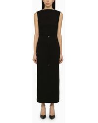 Calvin Klein - Sleeveless Dress With Belt - Lyst