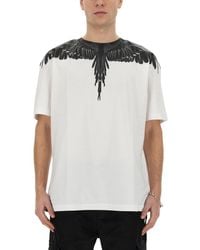 Marcelo Burlon - T-Shirt With Icon Wings Print - Lyst
