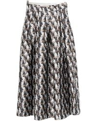 ALESSANDRO ENRIQUEZ - Printed Long Skirt - Lyst