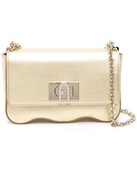 Furla - Small 1927 Wave Leather Bag - Lyst