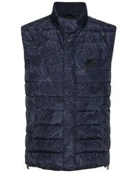 Etro - Paisley-Print Quilted Gilet - Lyst