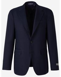 Canali - Wool And Linen Blazer - Lyst