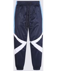 Dolce & Gabbana - Blue And White Track Pants - Lyst