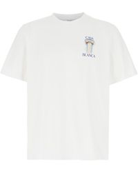 CASABLANCA - La Colomne Printed T-Shirt - Lyst