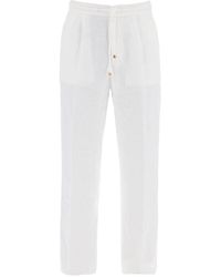 Brunello Cucinelli - "Striped Linen Joggers With C - Lyst
