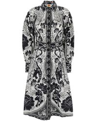 FARM Rio - Flower Leopards Off- Collarneck Midi Dress - Lyst