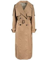 Max Mara - Camel Over Trench Coat - Lyst