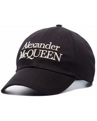 Alexander McQueen - Logo Cap Black/ivory - Lyst