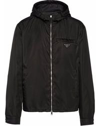 Prada K way Hooded Jacket Men Polyester viscose M in Blue for Men Lyst
