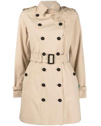 Save The Duck - Ave The Duck Belted Trench Coat - Lyst