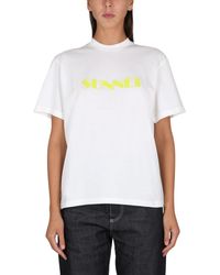 Sunnei - T-shirt With Logo - Lyst