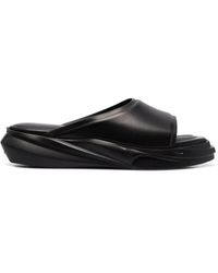 1017 ALYX 9SM Mono Leather Slide Sandals in Black for Men | Lyst