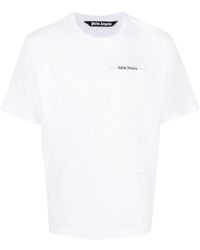 Palm Angels - Logo-tape Cotton T-shirt - Lyst
