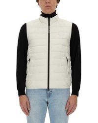 Woolrich - Down Vest With Logo - Lyst