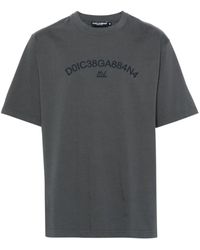 Dolce & Gabbana - Short-Sleeved T-Shirt With Logo Print - Lyst