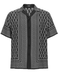 Versace - Silk Short-Sleeve Shirt - Lyst