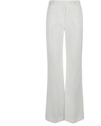 True Royal - Linen Flared Trousers - Lyst