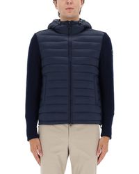 Colmar - Hooded Jacket With Knitted Sleeves - Lyst