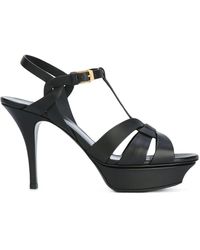 Saint Laurent - Sandals Black - Lyst