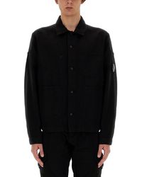 C.P. Company - Cotton And Linen Shirt Jacket - Lyst