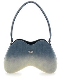 DIESEL - 'Double D' Shoulder Bag With Adjustable Shoulder Strap And Oval D Plaque On The Front - Lyst