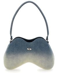 DIESEL - 'Double D' Shoulder Bag With Adjustable Shoulder Strap And Oval D Plaque On The Front - Lyst