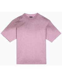 Balenciaga - Light T-Shirt With Logo And Wears - Lyst