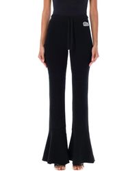 Alessandra Rich - Wool Blend Knitted Trousers - Lyst