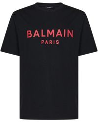 Balmain - T-Shirt With Logo, ' - Lyst