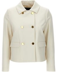 Kiton - Cropped Double-Breasted Jacket - Lyst