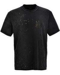 Amiri - Shotgun Logo-print Distressed T-shirt - Lyst