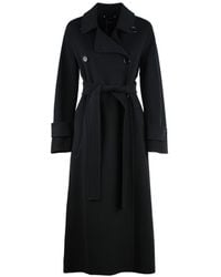 Max Mara - Virgin Wool Trench Coat - Lyst