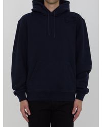 Burberry - Hoodie With Equestrian Knight Design - Lyst