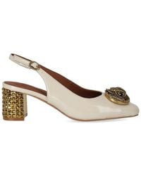 Kurt Geiger - Chelsea Block Bone Slingback Pumps - Lyst