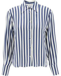 MVP WARDROBE - "Striped Charmeuse Shirt By Le - Lyst