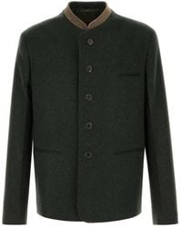 Prada - Bottle Wool Blazer - Lyst