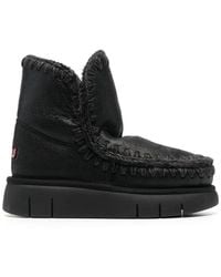 Mou - Chunky Leather Boots - Lyst