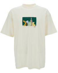 Drole de Monsieur - T-Shirt With Nature Drôle Print - Lyst