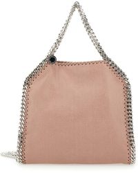 Stella McCartney - '3Chain' Mini Tote Bag With Logo Engraved On Cha - Lyst